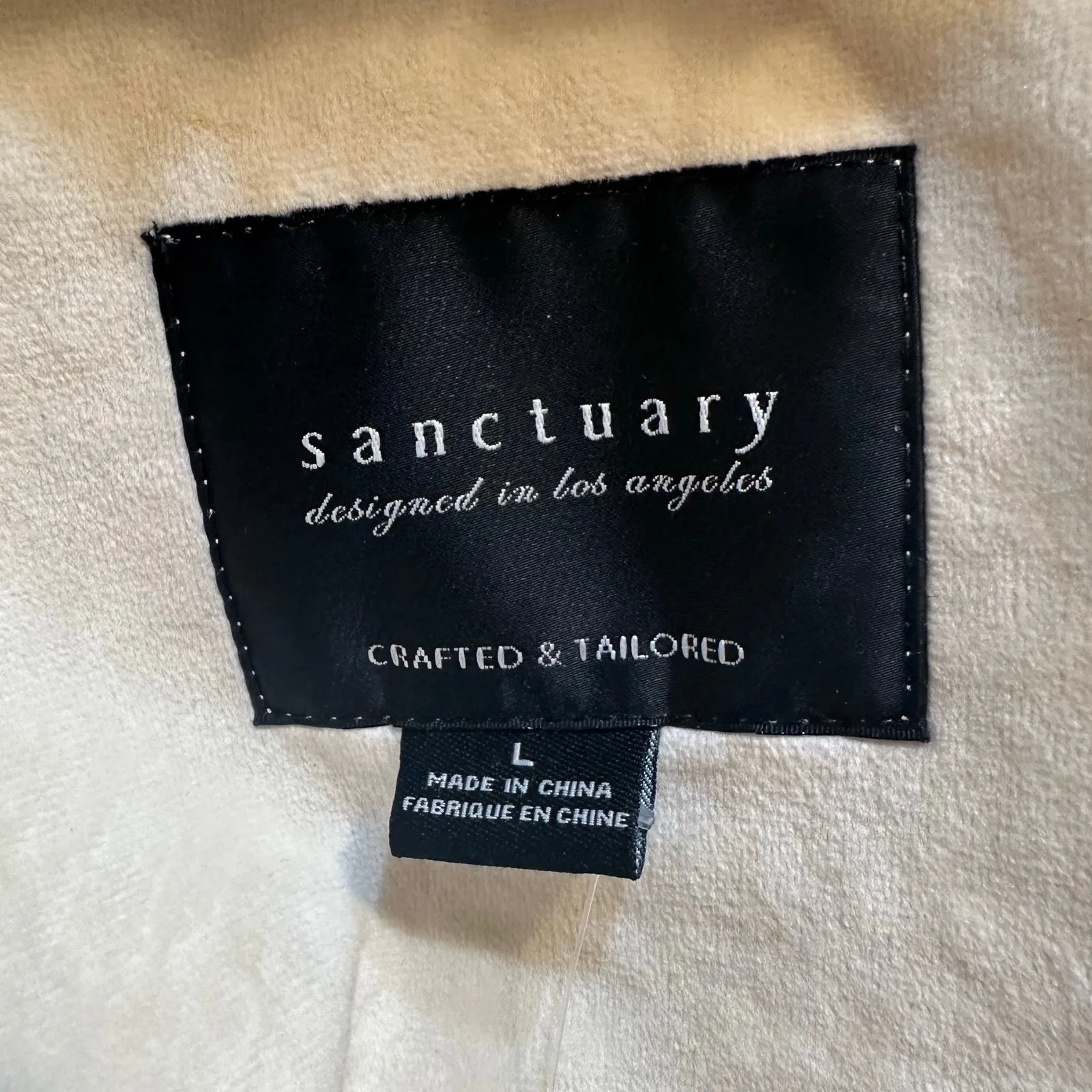 Cream Fuzzy Coat sz L Oversized Shirt Jacket - Image 7