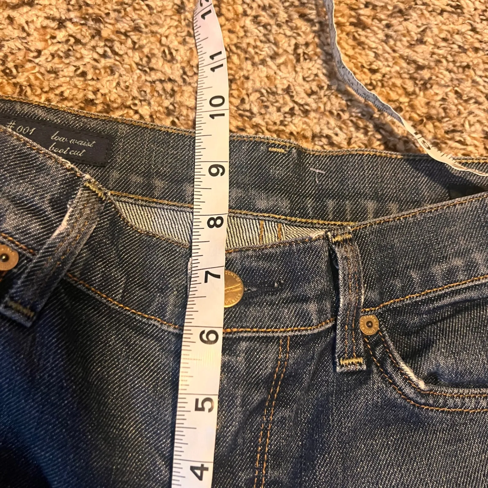 Citizens of Humanity Kelly Bootcut Low Waist Stretch Jeans‎ Size 27 Dark Wash - Image 6