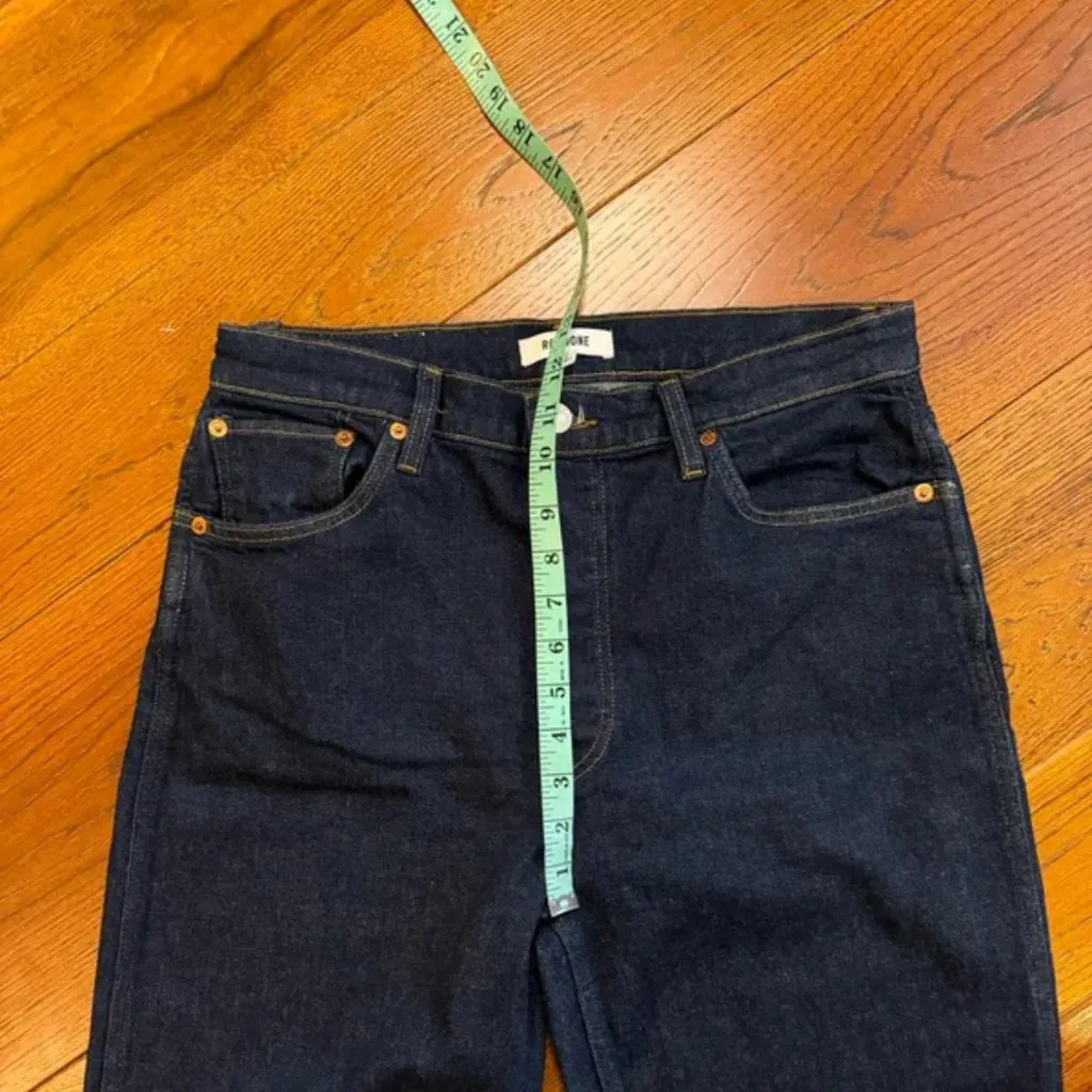 Premium denim with Re/Done 90s high rise loose Wash High Rise Straight Leg Jeans - Image 9