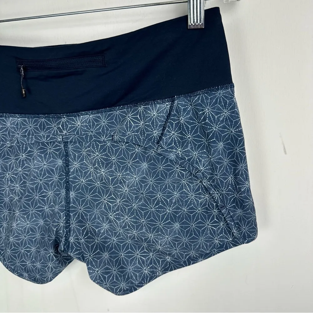 Lululemon Run Times Short Blue Swift Ultra Sz 4 Inkwell Star Print Athletic Run - Image 12