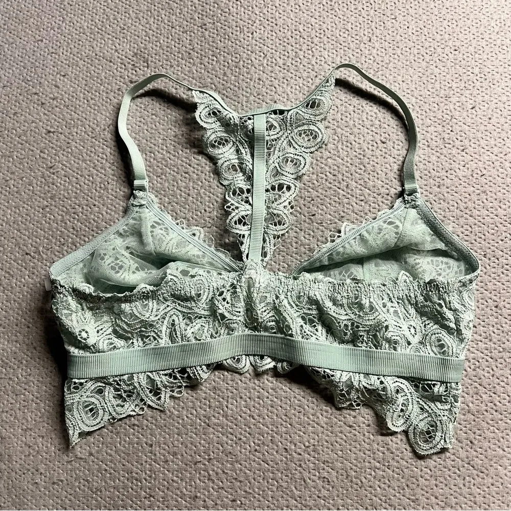 ThirdLove Mint Green Lace Bralette Size Medium EUC - Image 5