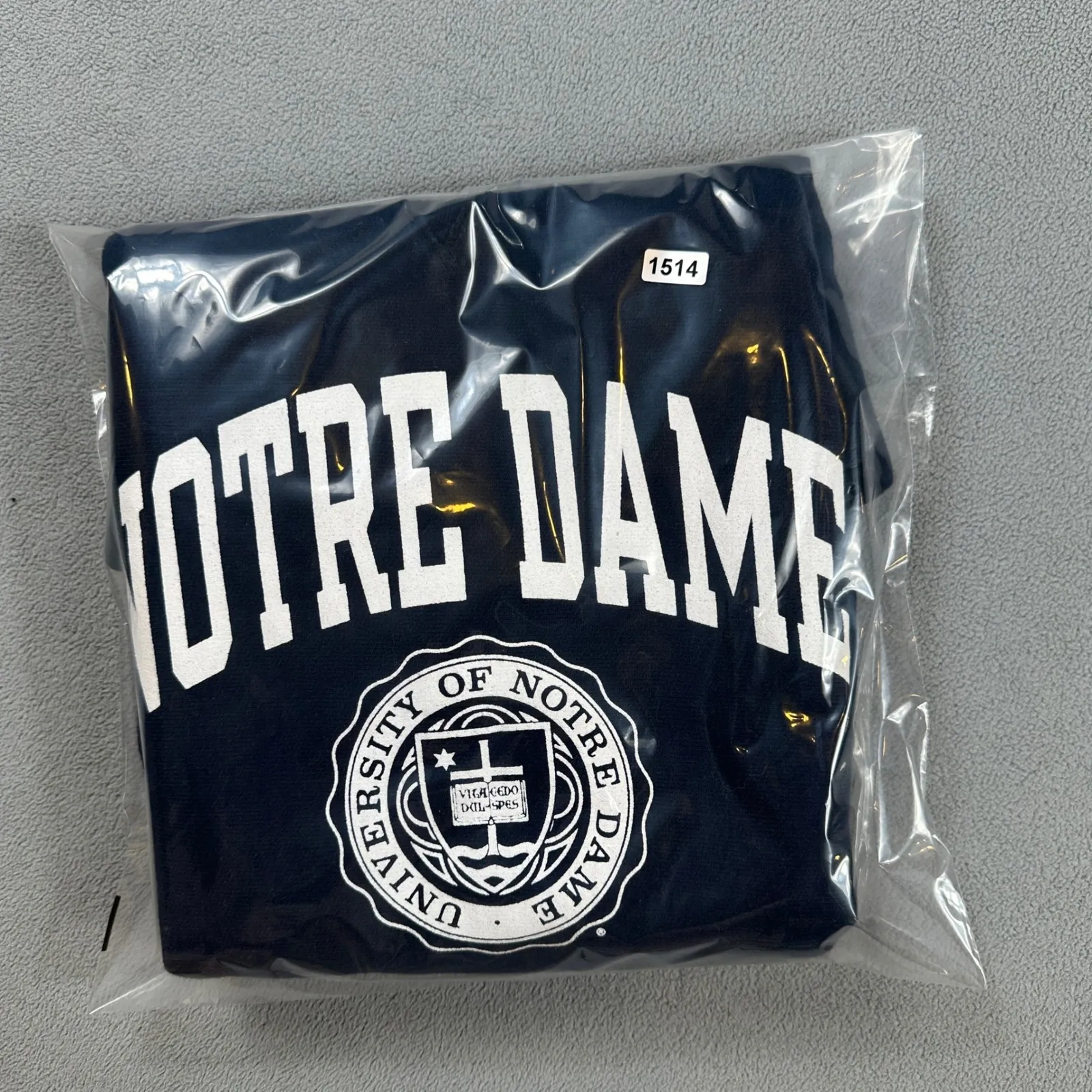 Champion Notre Dame Crewneck Sweatshirt Women's Small Fighting Irish Navy Blue - Image 6