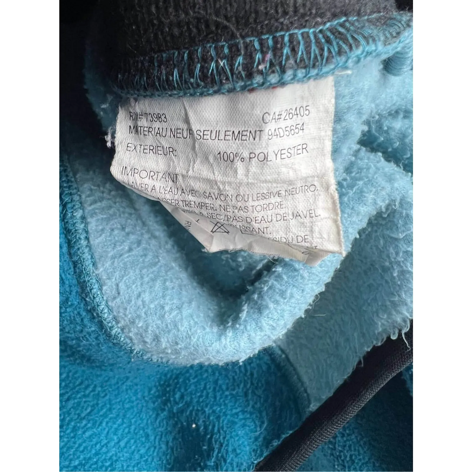 Helly Hansen‎ Women's Blue Two-Tone Full Zip Fleece Sweater Jacket Size Large - Image 4