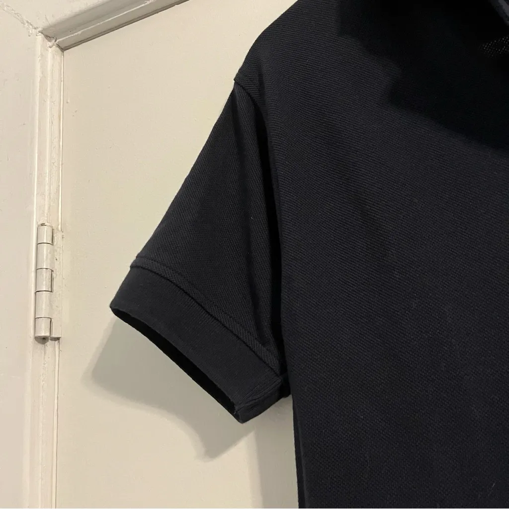 Y2K Navy Blue Golf Polo Shirt with Embroidered Logo women’s medium 2007 - Image 4