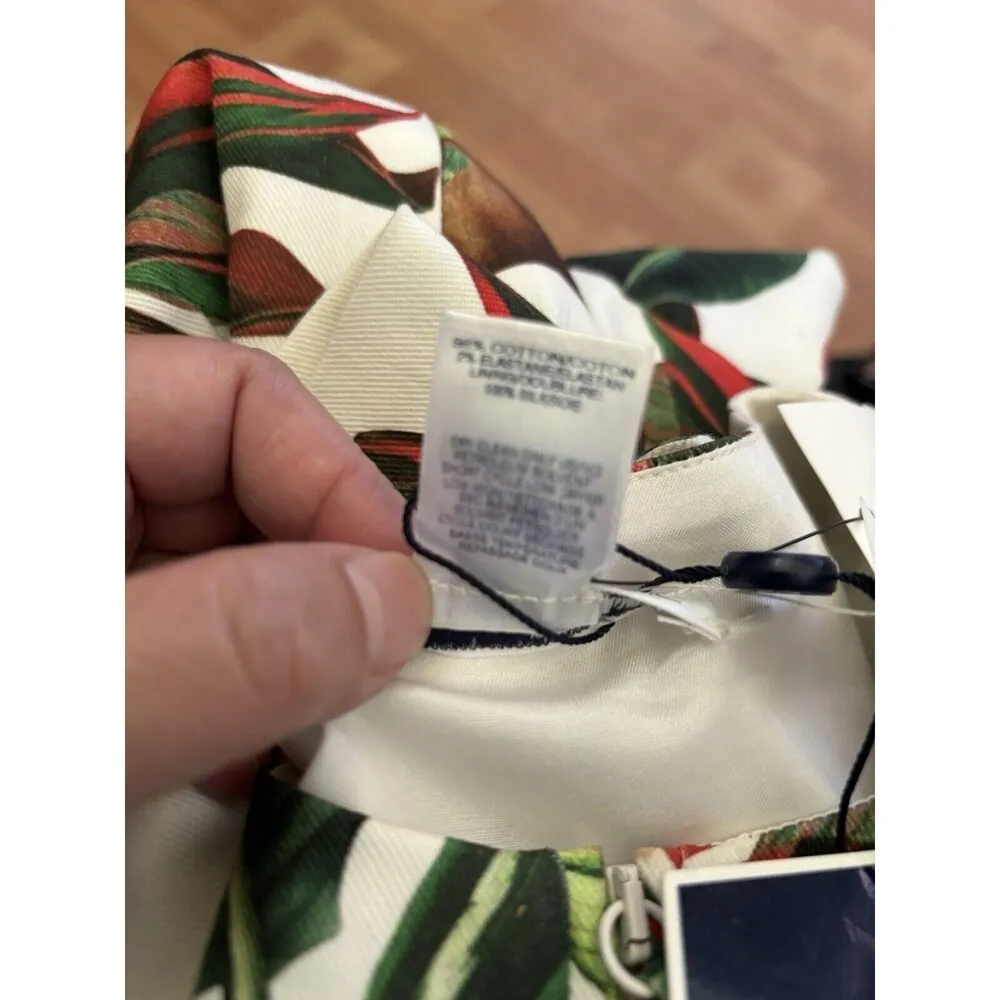 NWT Oscar De La Renta Monkey Leaf Print Dress - Image 14