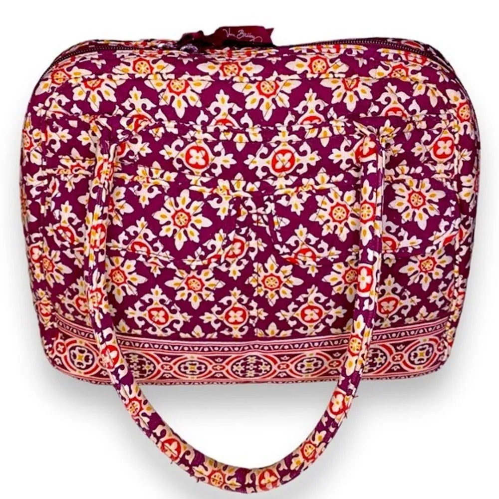 Beautiful NWOT Vera Bradley Medallion Bowler Purse Satchel Handbag Retired - Image 3