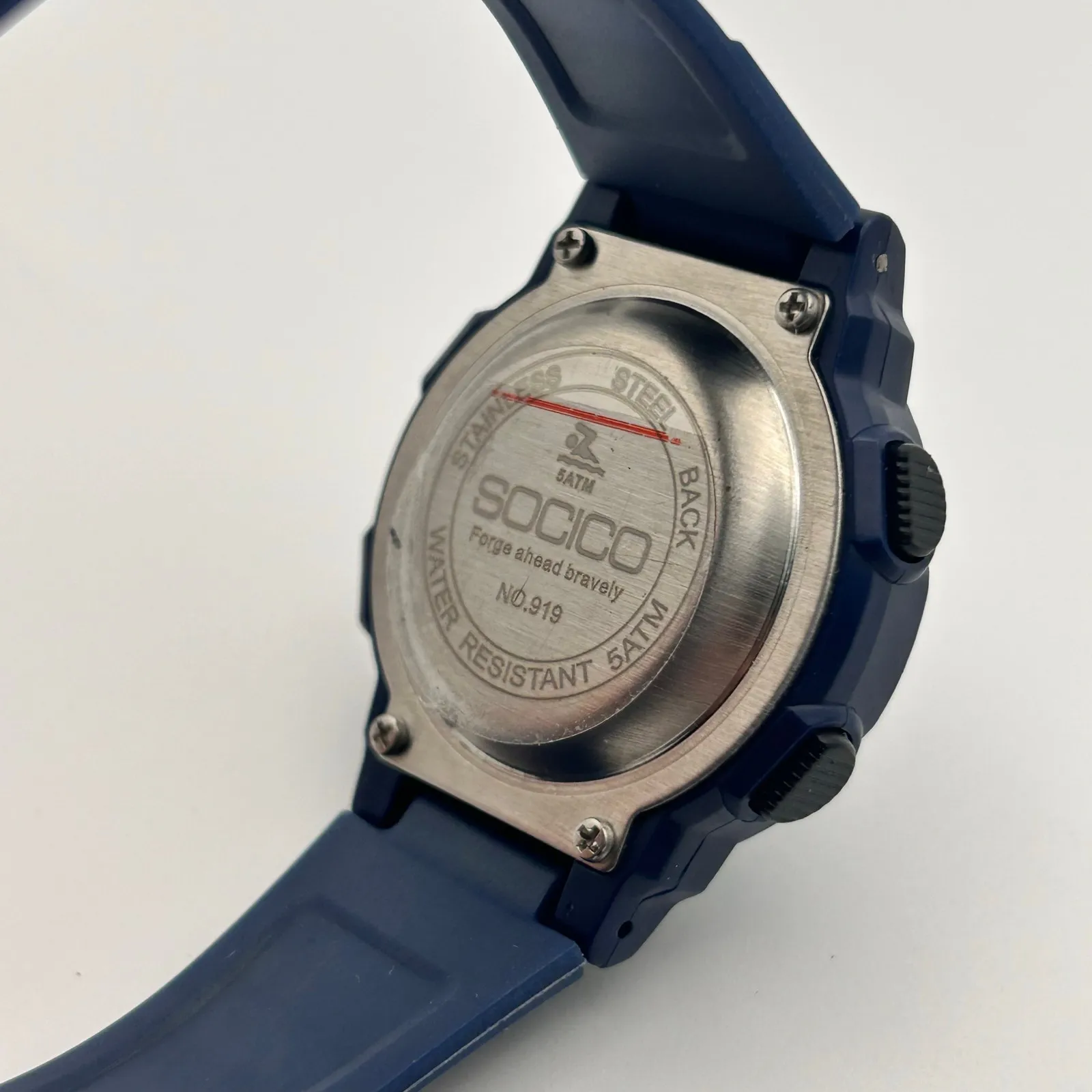 SOCICO Black Tone WR St. Steel 35mm Women’s Digital Watch Working New Battery - Image 6