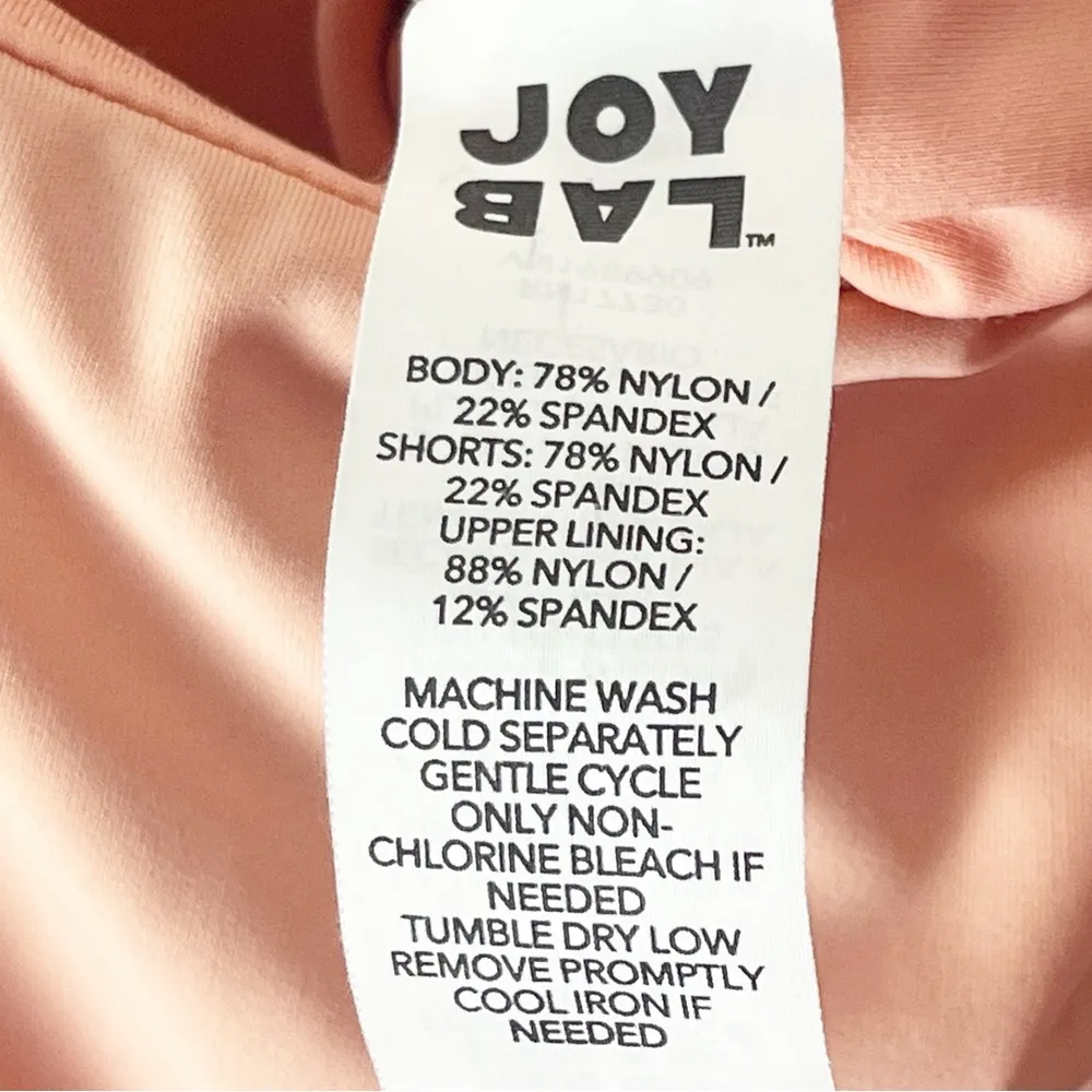 JOYLAB Peach Ruffle Trim Tennis Dress, Size Large - Image 3