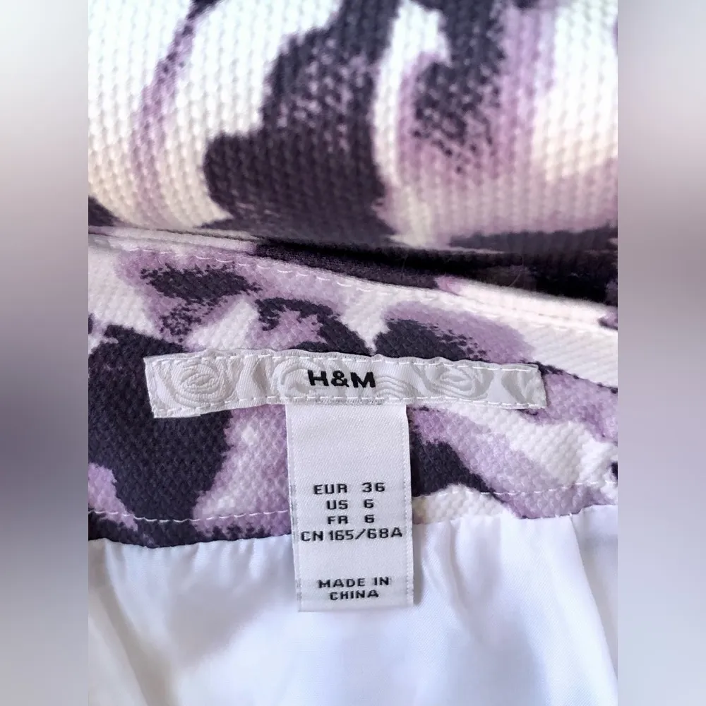 H & M Purple Lavender & White MIDI Skirt💕🌸💕 - Image 2