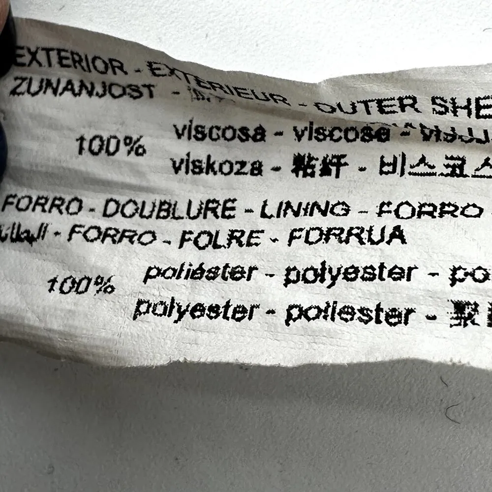 ZARA Floral Crop Top Corset Lined Strapless Tube Hook & Eye Multicolor XS - Image 6