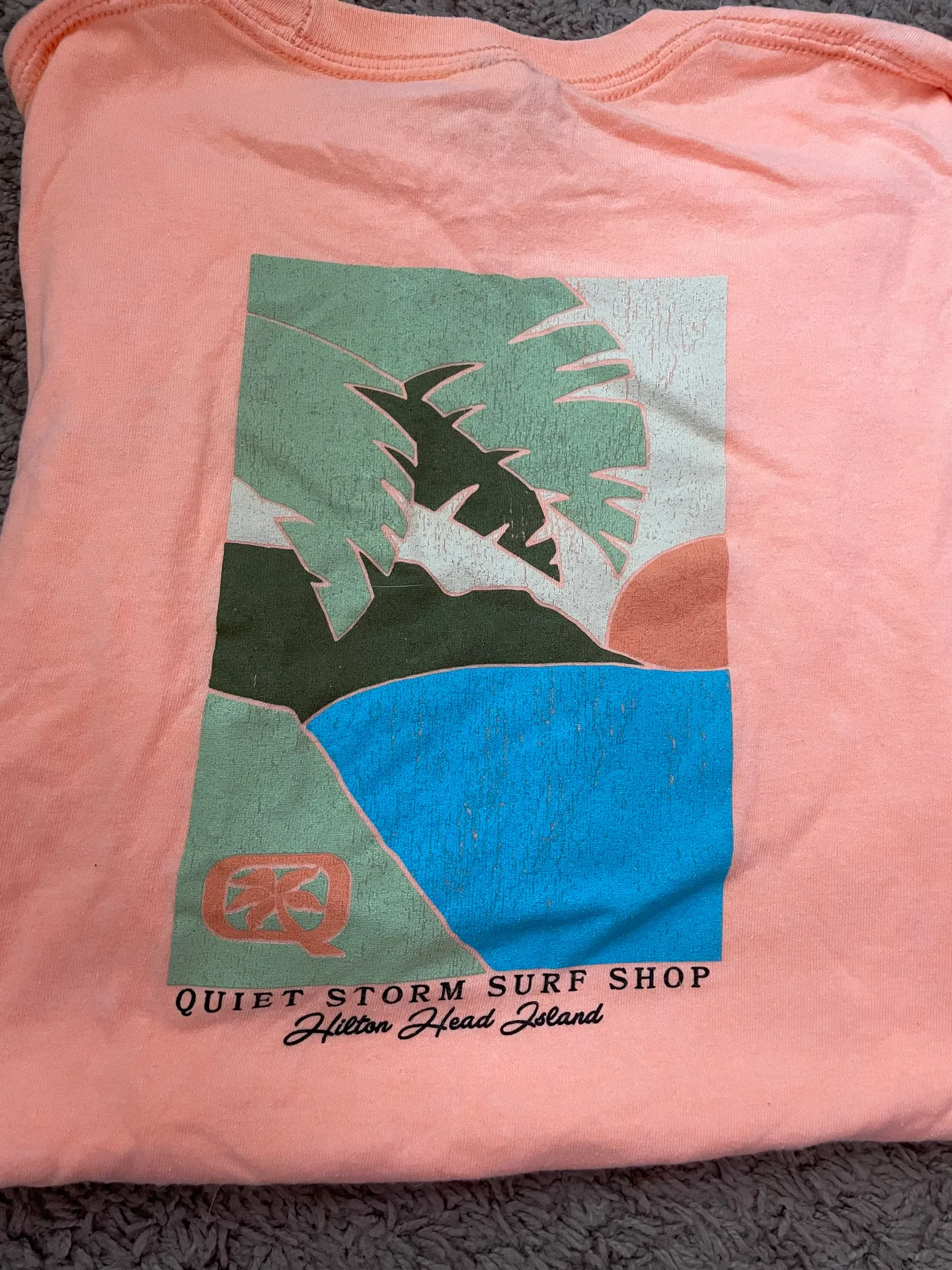 Surf Shop Tee Orange Size L - Image 2