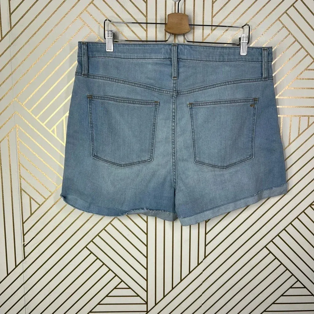 Madewell High-Rise Denim Shorts in Light Wash‎ Blue Size US 33 - Image 8