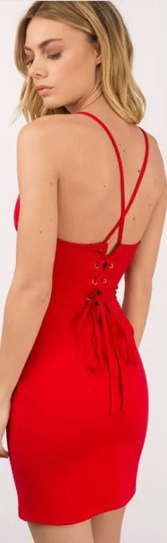 Red bodycon dress - Image 3