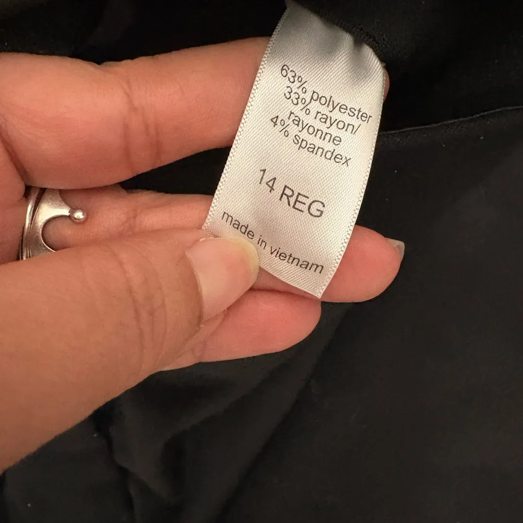 Maurices Black Straight Leg Pants Size 14 Reg - Image 5