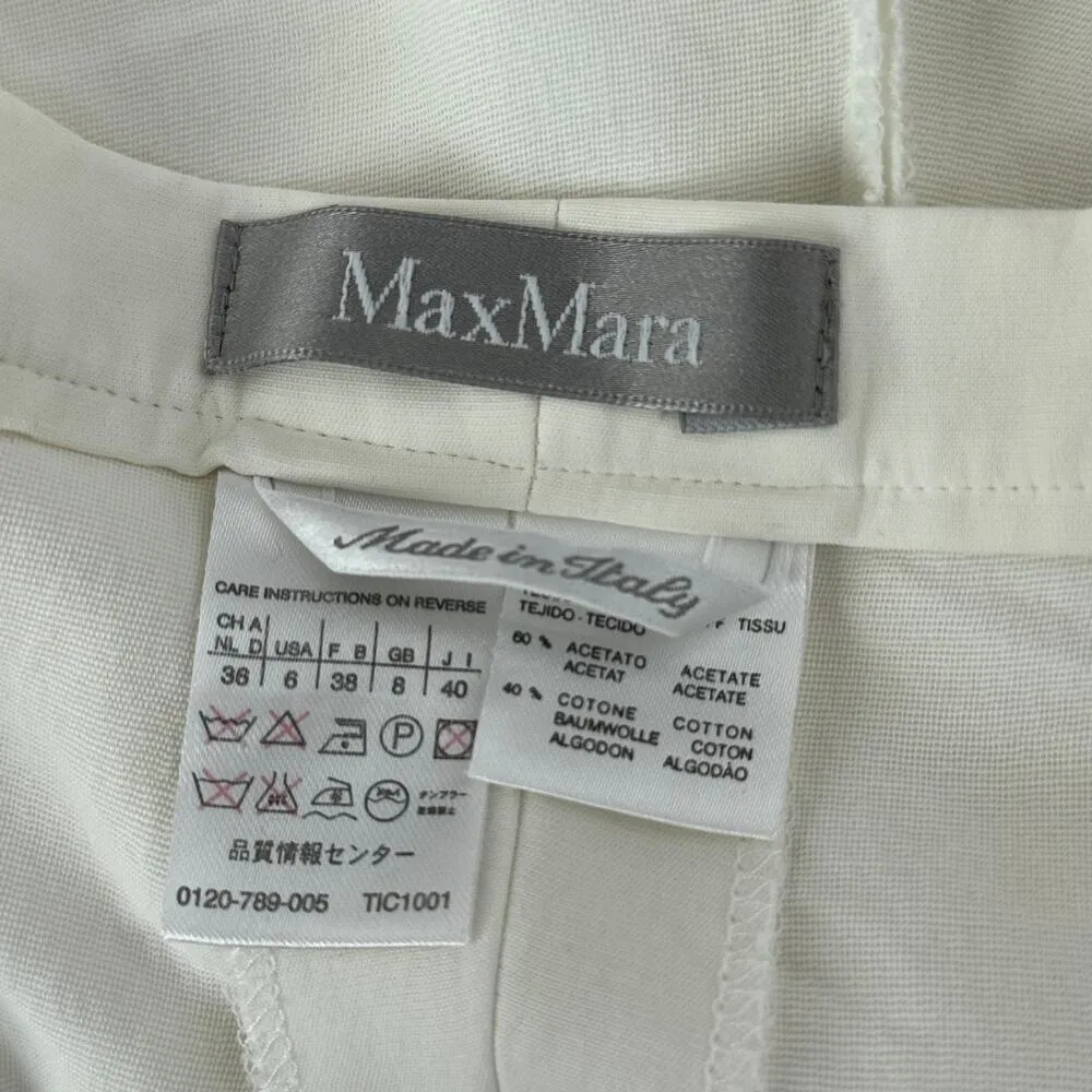 Max Mara  White Pants Size USA 6 - Image 10