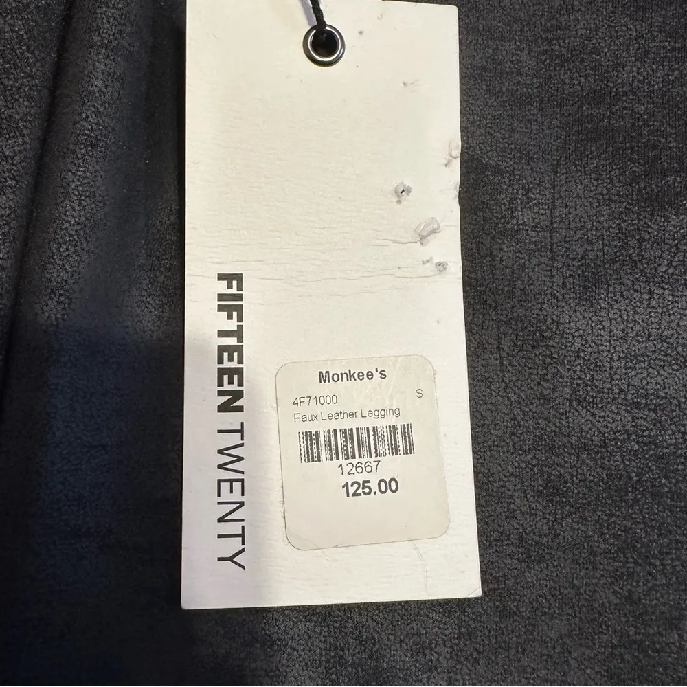 Fifteen Twenty Black Faux Leather Leggings Sz Small NWT - Image 8