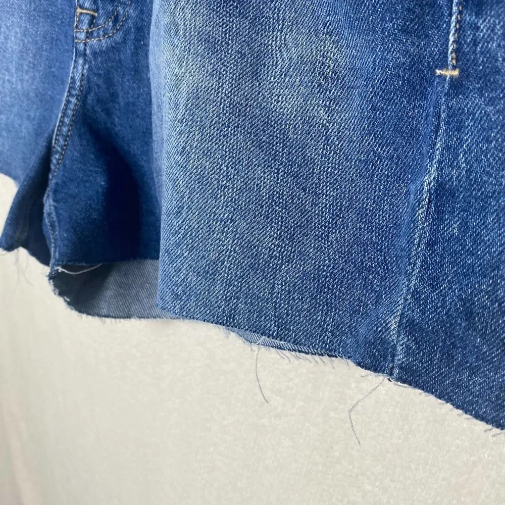 Tommy Jeans Hotpant Frayed Denim Jean Shorts Size 32 Tommy Hilfiger Blue New - Image 9