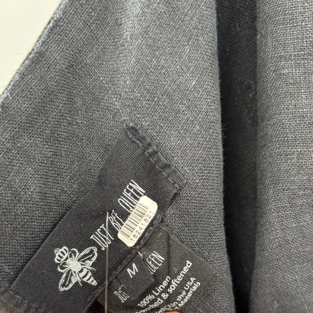 Just BEE Queen Solange Linen Romper Black Size M - Image 5