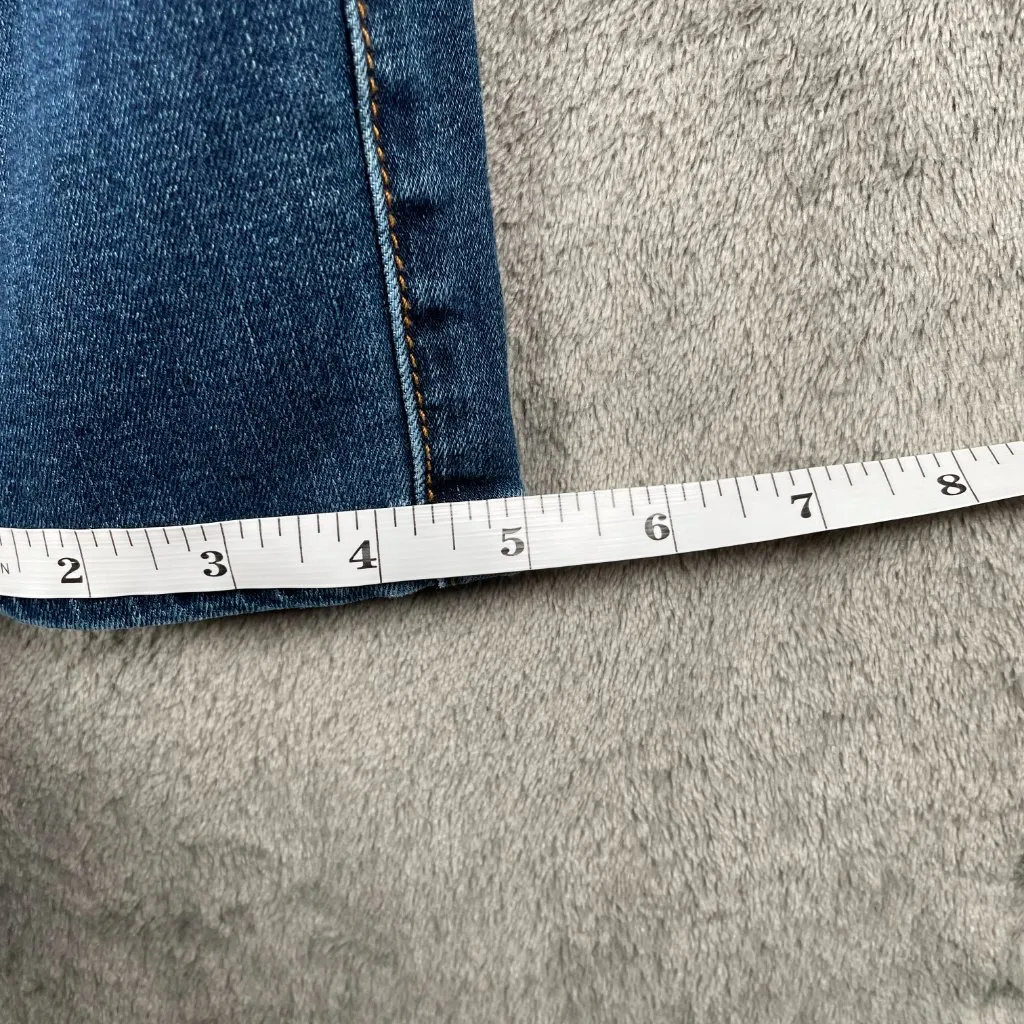 Hollister Low Rise Super Skinny Crop Jeans Women’s 9R W29 Embroidered Y2K Floral - Image 8