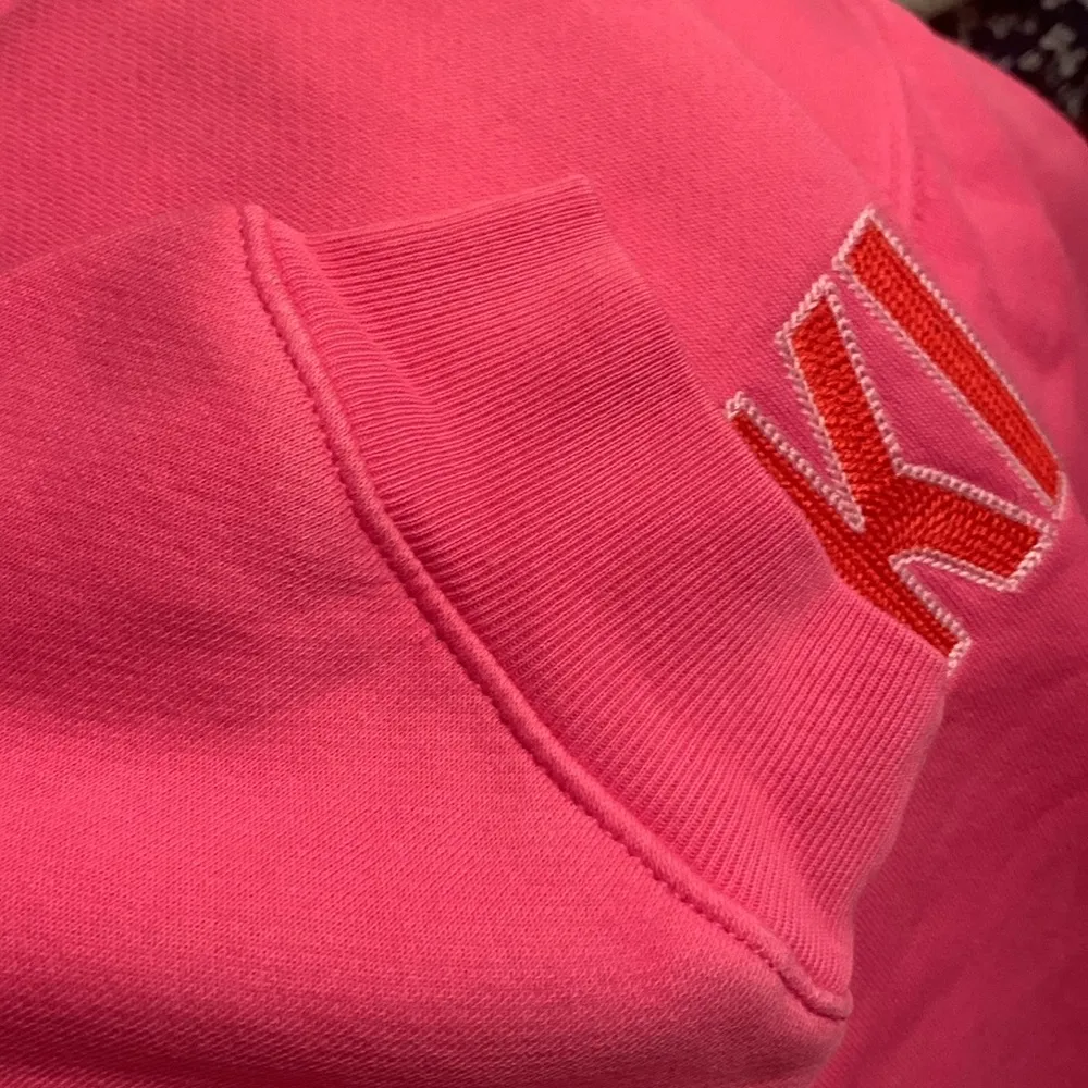 J. Crew Heritage fleece chalet de ski graphic sweatshirt (Sz XL) Hot Pink - Image 7