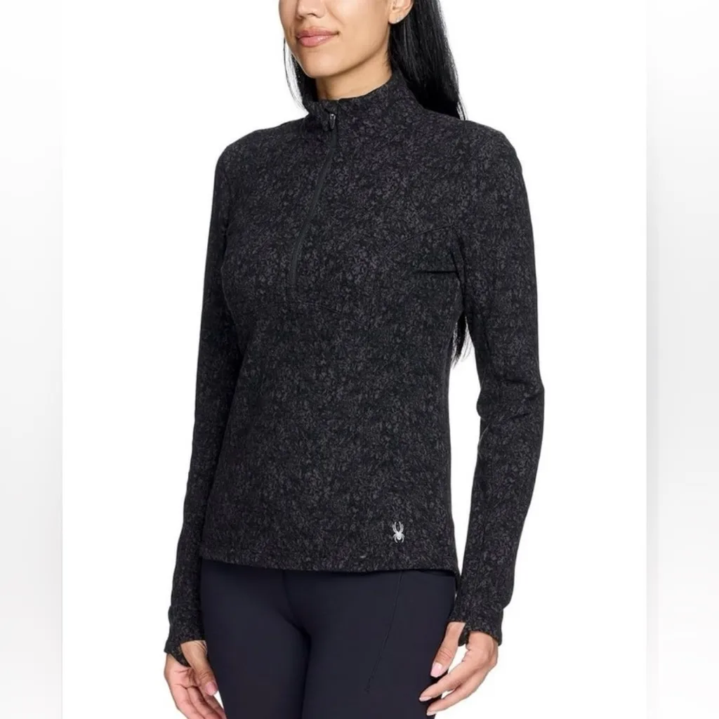 Spyder Womens 1/4 Zip Fleece
Pullover Sweater with Thumbholes - Image 2