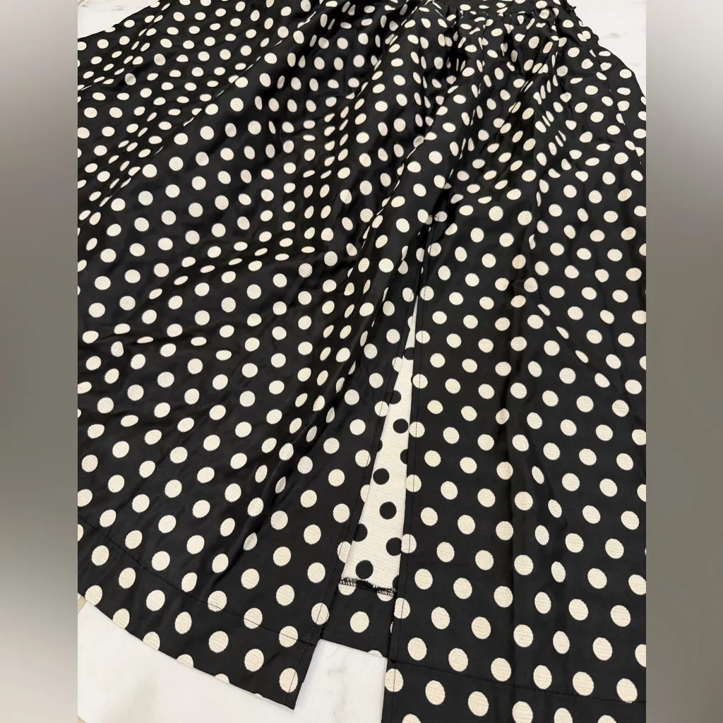 Petal & Pup Mable Black and White Polka Dot Maxi Skirt with side slit Size L - Image 7