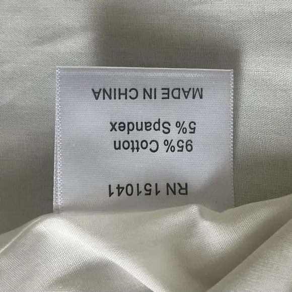 Kourt‎ Willow Palm Leaf Tan Print Two Piece Set Crop Top Pants Size Small White - Image 9