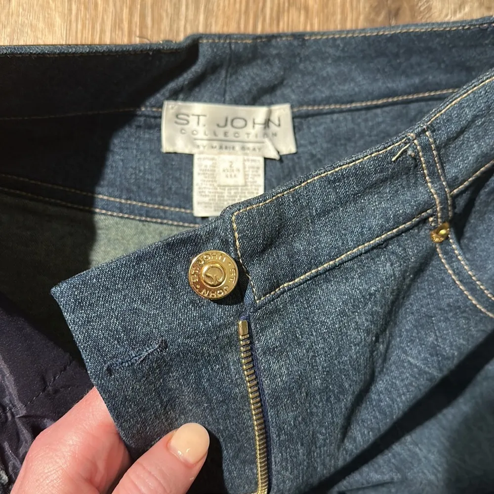 Vintage St. John High Rise Flare Jeans size 2 - Image 2