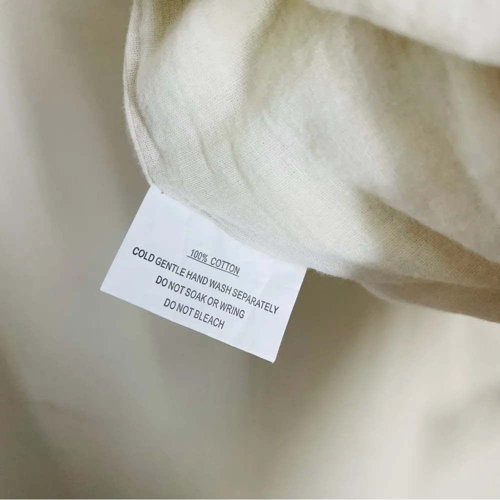 Here Comes the Sun Linen Look Cotton Ruffle Sun Dress light green size S - Image 10