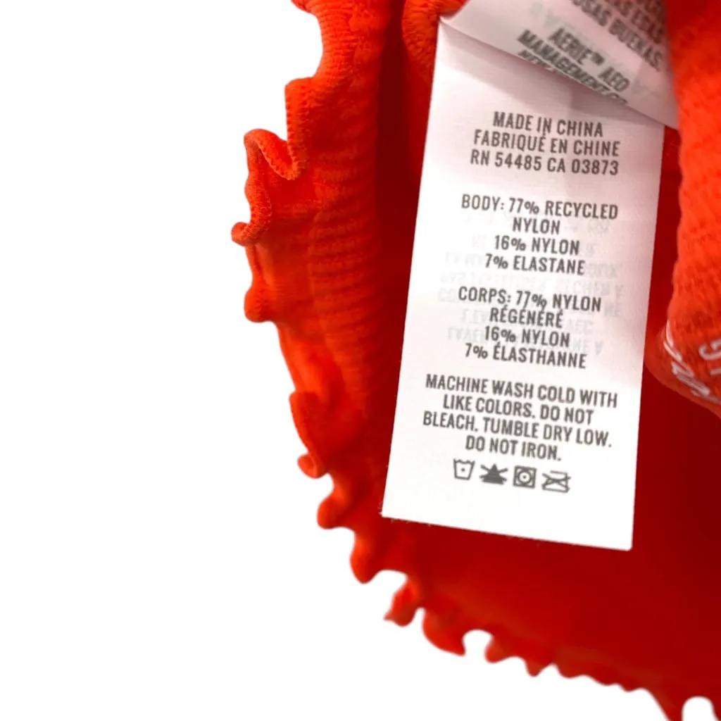 Aerie Red Seamless Rib Corset Bra Top - Image 6