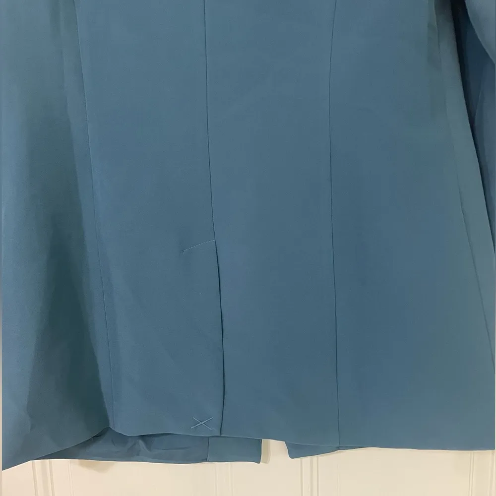 Sincerely Jules Blue Single Breasted Blazer Size Medium Office City Going Out - Image 5