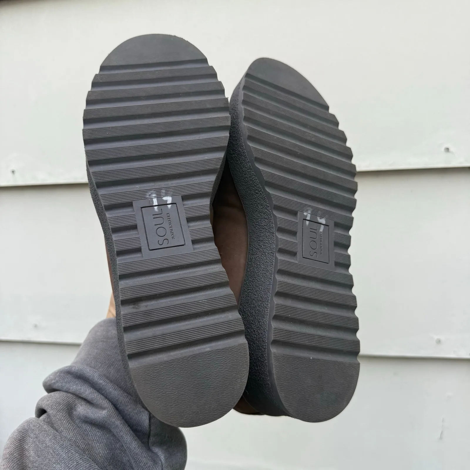 Naturalizer Soul Joyla Platform Lug Wedge Loafers Brown Synthetic Loafer 7.5M Size 7.5 - Image 8