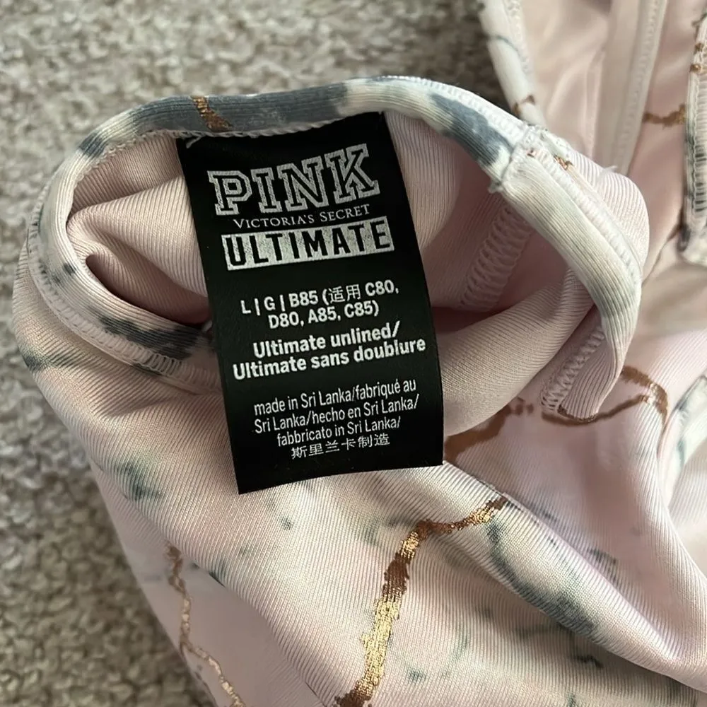 PINK Victoria’s Secret Ultimate Pink marbled Sports bra - Image 4