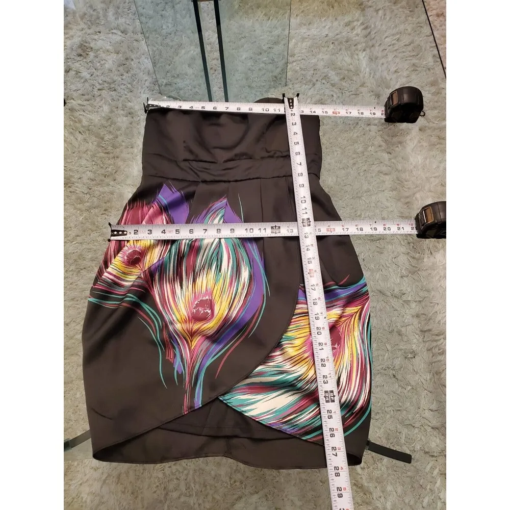 Twenty One Womens Black Off The Shoulder Sleeveless Back Zip Short Dress Medium - Image 10