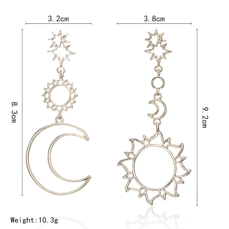 Star Moon Earrings - Image 2