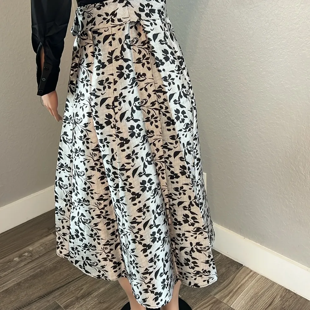 NY Collection Floral Red/Black High Low Semi Formal CASUAL Dress Size PS NWT #56 - Image 11