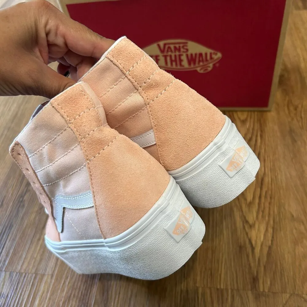 VANS Sk8-hi top tapered platform lace up shoes sneakers women’s 8 new - Image 4