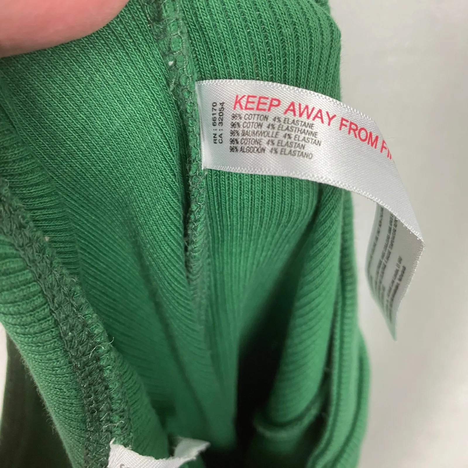 Urban Outfitters Out From Under Lola Green V Front Ribbed Flare Leg Pants Sz.S - Image 11