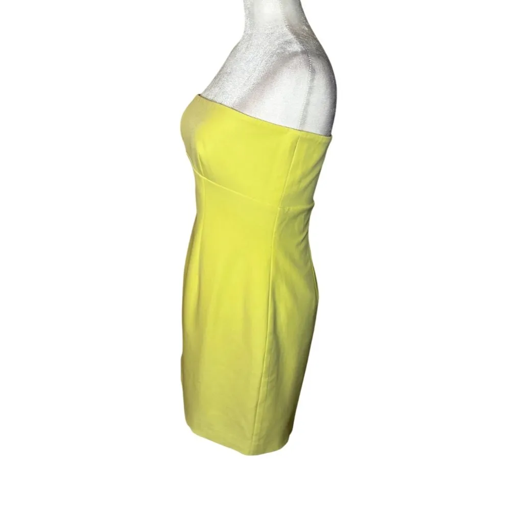 Lovers and Friends Renn Mini Dress in Baby Yellow Large New Womens Strapless - Image 6