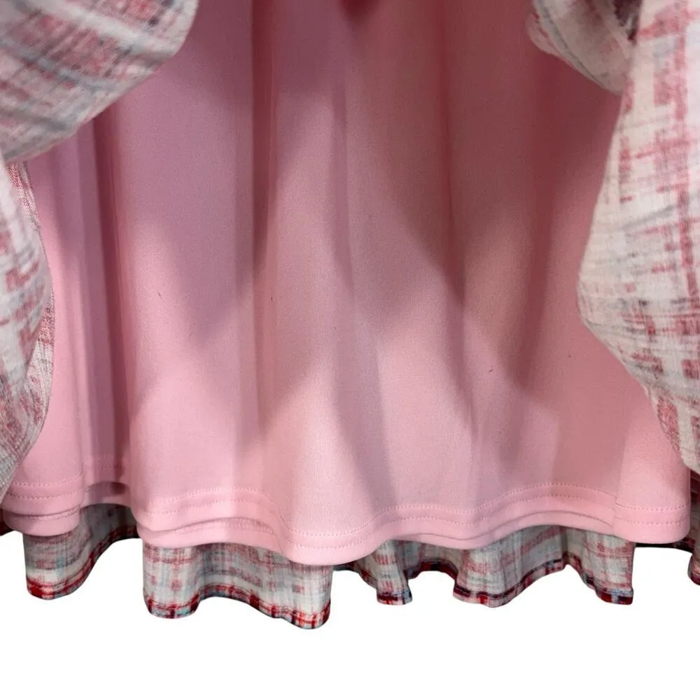 Torrid 3X-Large Tiered Circle Skirt Plaid Pull-On Stretch Lined Pockets Multi - Image 2