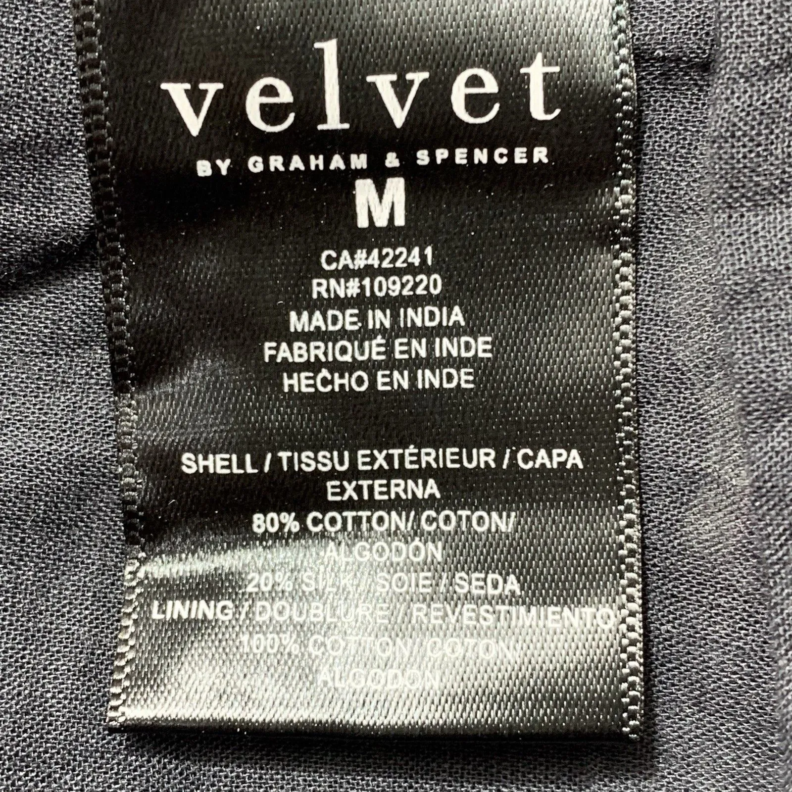 Velvet by Graham & Spencer Floral Dress Size M Puff Sleeve Boho Cotton Silk Size M - Image 7