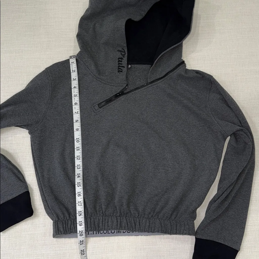 P'tula Gray Crop Hoodie Size M - Image 6
