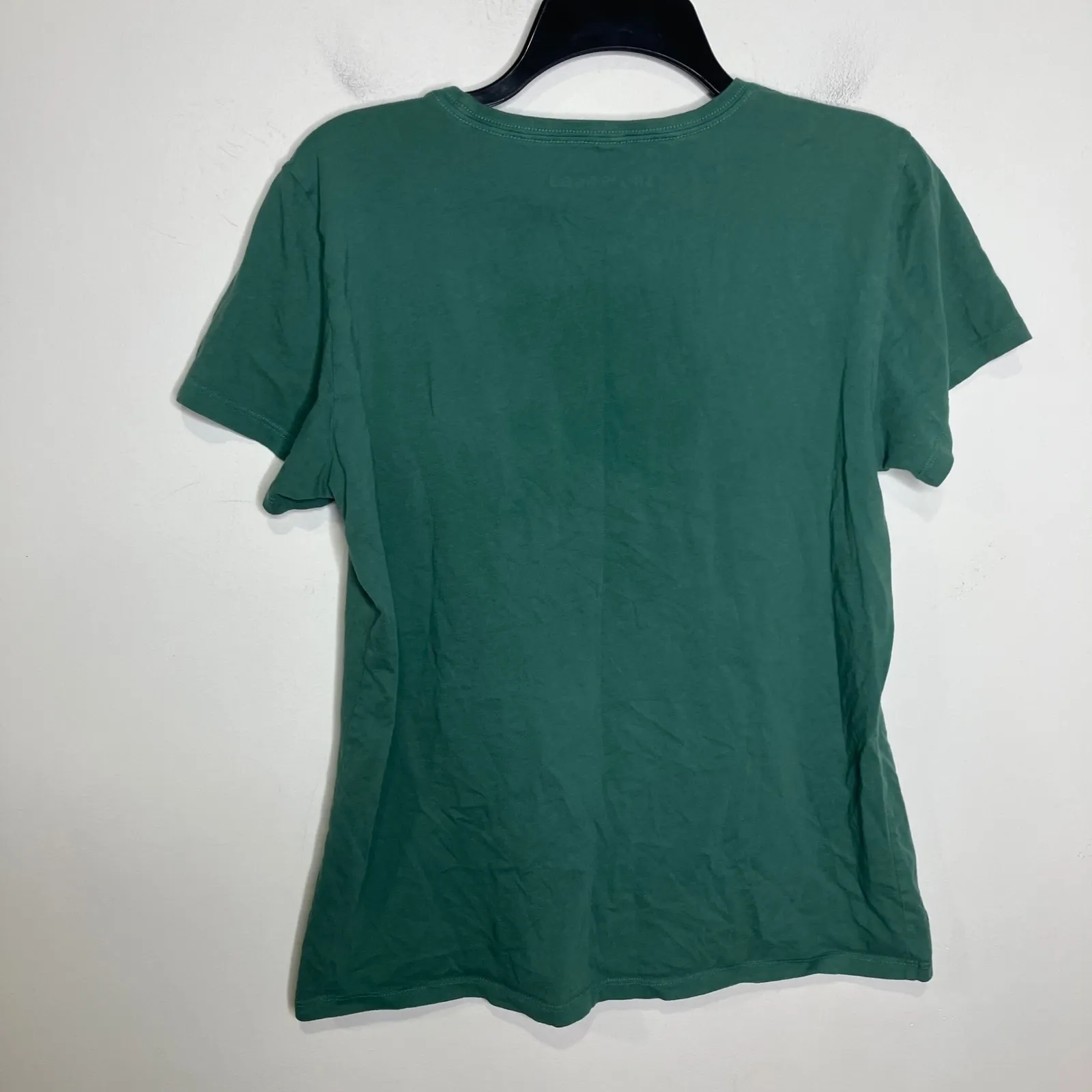 Life is good crusher lite tee green dog on boardwalk 100% cotton women's large - Image 6