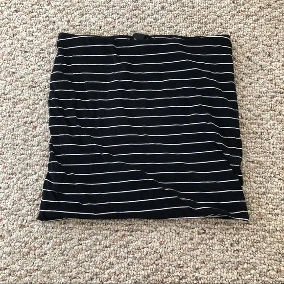 Express XS Body Con Stripe Skirt - Image 2
