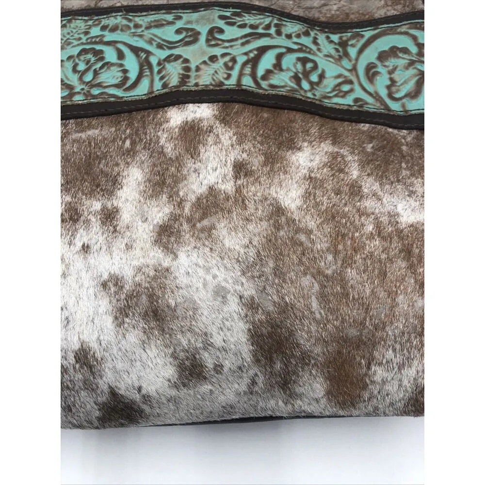 Vintage Fossil Calf Leather Shoulder Bucket Handbag Purse READ - Image 5