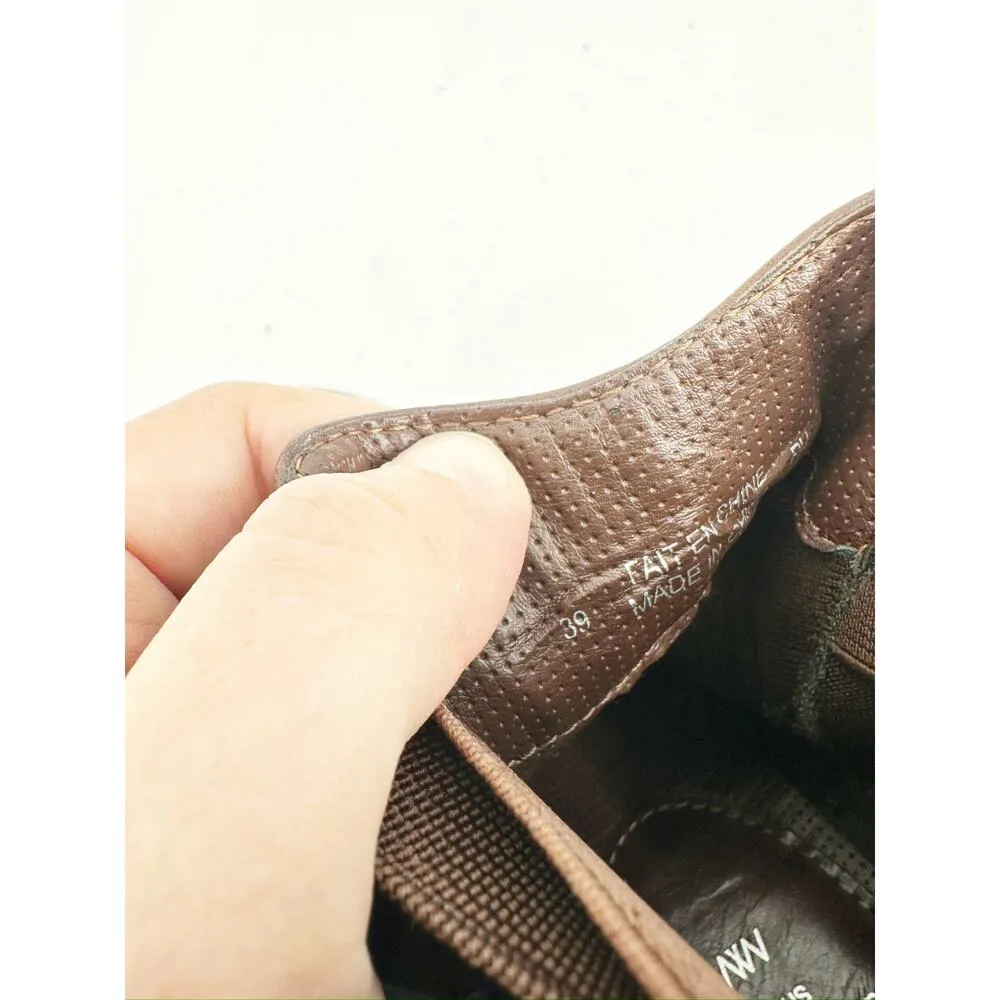 Matt & Nat Joliette Brown Vegan Faux Leather Chelsea Ankle Booties Size 39 - Image 6