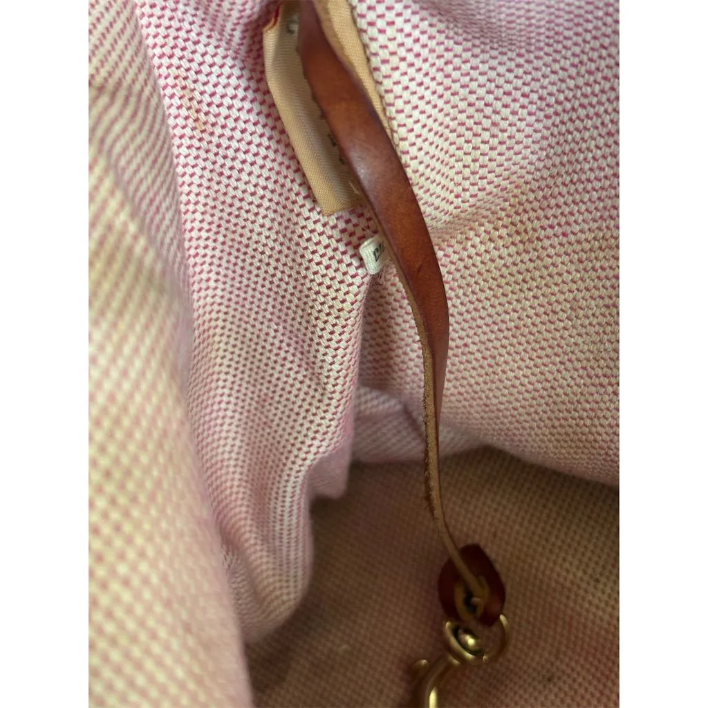 Dooney &‎ Bourke Vintage Giraffe Print Canvas Shoulder Bag Brown Women's - Image 9