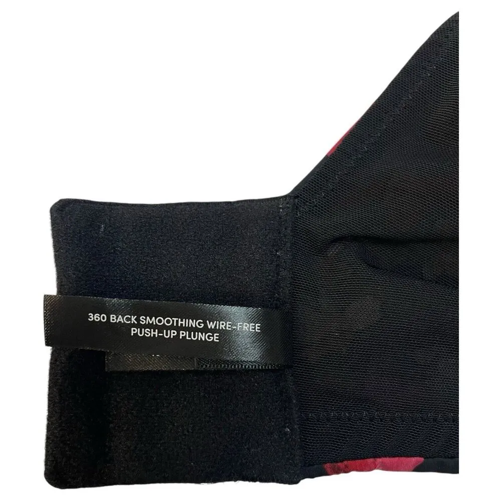 Torrid Curve Bra Womens 44DDD Floral 360 Back Smoothing Wire Free Push Up Plunge - Image 8