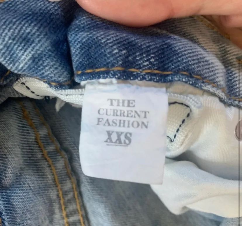 Denim Shorts Blue Size XXS - Image 3