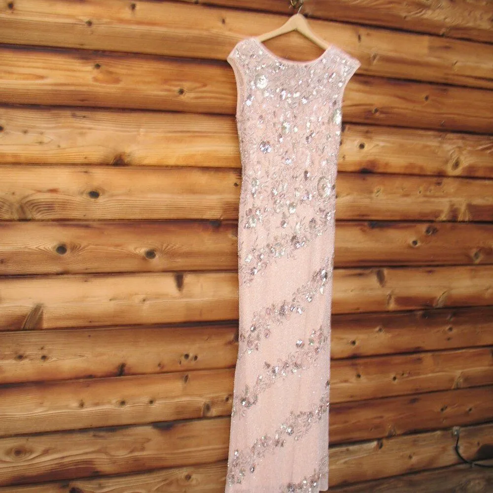 MAC DUGGAL 5500 Womens Embellished Bateau Neck Cap Sleeve Gown - Image 10